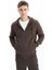 Erkek Regular Fit 3 İplik Şardonlu Tam Fermuar Kapüşonlu Cepli Sweatshirt K26324649801 5