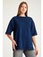 2096_Kısa Kollu Oversize Basic T-shirt 2