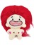 Dekoratif Bebek Karikatür Koleksiyonu Peluş Doldurulmuş Bebek Çocuklar Yetişkinler Için Hediyeler Kırmızı (Yurt Dışından) 2