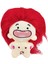 Dekoratif Bebek Karikatür Koleksiyonu Peluş Doldurulmuş Bebek Çocuklar Yetişkinler Için Hediyeler Kırmızı (Yurt Dışından) 3