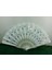 Yelpaze Şık Serinletici Pullu YELPAZE-877-13 Beyaz 1