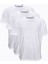 Beyaz 3 Lü Erkek Tişört Loose Fit / %100 Pamuk Bol Rahat Kesim 3M6040 1