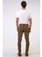 Haki Slim Fit Pamuklu Chino Pantolon 5