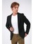Siyah Slim Fit Mono Yaka Ceket 2