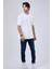Beyaz Relaxed Fit %100 Pamuk Kısa Kollu Bisiklet Yaka Sweatshirt 4