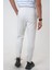 Açık Gri Regular Fit Pamuklu Beli Bağlamalı Jogger Pantolon 4