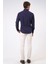 Lacivert Slim Fit %100 Pamuk Kolay Ütülenebilir Oxford Gömlek 5