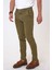 Yeşil Slim Fit Pamuklu Armürlü Chino Pantolon 2