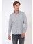 Gri Slim Fit %100 Pamuk Kolay Ütülenebilir Oxford Gömlek 1