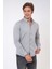 Gri Slim Fit %100 Pamuk Kolay Ütülenebilir Oxford Gömlek 2