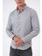 Gri Slim Fit %100 Pamuk Kolay Ütülenebilir Oxford Gömlek 3