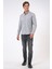 Gri Slim Fit %100 Pamuk Kolay Ütülenebilir Oxford Gömlek 4