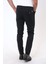 Siyah Slim Fit Pamuklu Armürlü Chino Pantolon 3