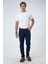 Lacivert Slim Fit 5 Cepli Pamuklu Kanvas Pantolon 1