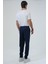 Lacivert Regular Fit Pamuklu Beli Bağlamalı Jogger Pantolon 5