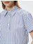 Kısa Kollu Gömlek Crop Düğmeli Klasik Yaka Slim Fit 5