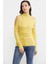 Omuz Detaylı Triko Kazak - Sarı 1