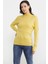 Omuz Detaylı Triko Kazak - Sarı 2
