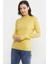 Omuz Detaylı Triko Kazak - Sarı 4
