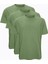 Haki 3 Lü Erkek Tişört Loose Fit / Pamuk Bol Rahat Kesim 3M6040 1
