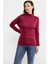 Omuz Detaylı Triko Kazak - Bordo 2
