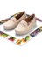 Bej Lame Taşlı Kadın Loafer Ayakkabı K01621073009 1