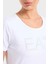 Pamuklu Regular Fit Bisiklet Yaka T Shirt Bayan T Shirt 3DTT21 Tjfkz 1100 4