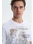 Erkek Regular Fit %100 Pamuk Bisiklet Yaka Tişört Y27344406501 2
