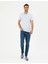 Erkek Açık Mavi Slim Fit %100 Pamuk Polo Yaka Basic Tişört 50291625-VR095 4