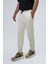 Bej Regular Fit Pamuklu Beli Bağcıklı Jogger Pantolon 2
