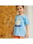 "comfy" Organik Pamuk Tshirt - Gök Mavi 1