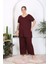 Xlmodam Kadın Büyük Beden Dantelli Likralı Pijama Takım 3