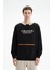 Erkek Önden Fermuar Kanguru Cepli Oversize Şardonsuz 3 İplik Kapşonlu Sweatshirt K26254626601 1