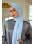 Yaz Işıltısı Koleksiyonu İpeksi Jakar Şal Baby Blue 9016-21 2