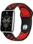 Huawei Watch Fit Uyumlu Delikli Spor Silikon Kordon Pim Çevirici Aparatı ile Birlikte Siyah Kırmızı 1
