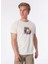 Yuvarlak Yaka Düz Beyaz Erkek T-Shirt 10638 4
