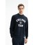 Erkek Yazı Baskılı Regular Fit Şardonsuz 3 İplik Bisiklet Yaka Sweatshirt K26124601201 4