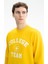 Erkek Yazı Baskılı Regular Fit Şardonsuz 3 İplik Bisiklet Yaka Sweatshirt K26124601201 2