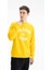 Erkek Yazı Baskılı Regular Fit Şardonsuz 3 İplik Bisiklet Yaka Sweatshirt K26124601201 3