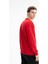 Erkek Yazı Baskılı Regular Fit Şardonsuz 3 İplik Bisiklet Yaka Sweatshirt K26124601201 4