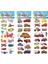 Sayı Harf Stili 12 Farklı Levha Karikatür Araba Sticker 3D Etiketler Oyuncaklar Çocuklar Için Uçak Araçlar Günlüğü Defter Dekorasyon Hediyeler (Yurt Dışından) 5