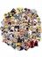 100 Parça SET-A0027 Stili Lot Mix Japonya Anime Koleksiyonu Vinil Sticker Grafiti Dizüstü Bagaj Kaykay Gitar Telefon Su Geçirmez Çıkartmaları Çocuk Oyuncakları (Yurt Dışından) 3