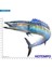 PVBF05-E01 Stili 20CM 7. Büyük Boy Deniz Balığı Tarzı Ton Balığı Levrek Su Geçirmez Açık Sticker Fishman Laptop Için Bagaj Tekne Araba Çıkartmaları (Yurt Dışından) 1