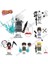 K2040 Stili W Naruto Yapı Taşları Tuğla Montajı Kakashi Sasuke Uchiha Madara Anime Mini Aksiyon Figürleri Kafaları Oyuncaklar Çocuklar Hediyeler (Yurt Dışından) 2