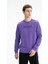 Erkek Tarz Yazı Baskılı Regular Fit Şardonsuz 3 İplik Bisiklet Yaka Sweatshirt K26124601601 3