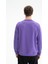Erkek Tarz Yazı Baskılı Regular Fit Şardonsuz 3 İplik Bisiklet Yaka Sweatshirt K26124601601 5