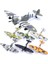 F4U Gri Stili 22CM 4d Diy Oyuncaklar Fighter Birleştirin Blokları Yapı Modeli Uçak Askeri Model Arms Ww2 Almanya BF109 Ingıltere Hurricane Fighter (Yurt Dışından) 2