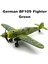 BF109 Yeşil Stil 22CM 4d Diy Oyuncaklar Fighter Birleştirin Blokları Yapı Modeli Uçak Askeri Model Arms Ww2 Almanya BF109 Ingıltere Hurricane Fighter (Yurt Dışından) 1