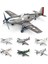 Yeşil Stil Mustang P-51D Fighter 4d Araya Modeli Amerikan Ikinci Dünya Savaşı P51 Uçak Tutkalsız 6 Renk Ayırma Hızlı Yerleştirme Oyuncak (Yurt Dışından) 2