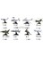 04 Apache Stili 4d Monte Mini Fighter F22 SU33 MIG29 Apache Scorpion Askeri Model Kitleri Militaire Helikopter Koleksiyonu Oyuncaklar Boys Için (Yurt Dışından) 3